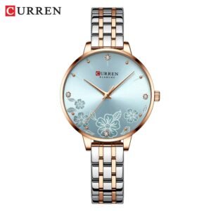 CURREN Ultra Thin Stainless Steel Women’s Quartz Watch – Blue