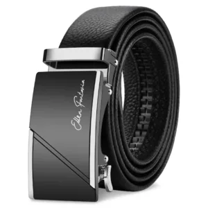 OYIFAN Men’s Leather Belt With Automatic - Adjustable Waistband - Multi Design